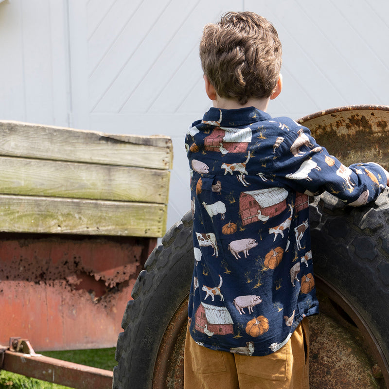 Boys Jack Shirt - On The Farm