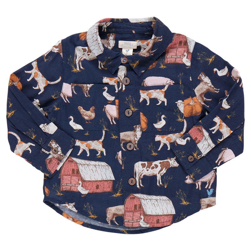 Boys Jack Shirt - On The Farm