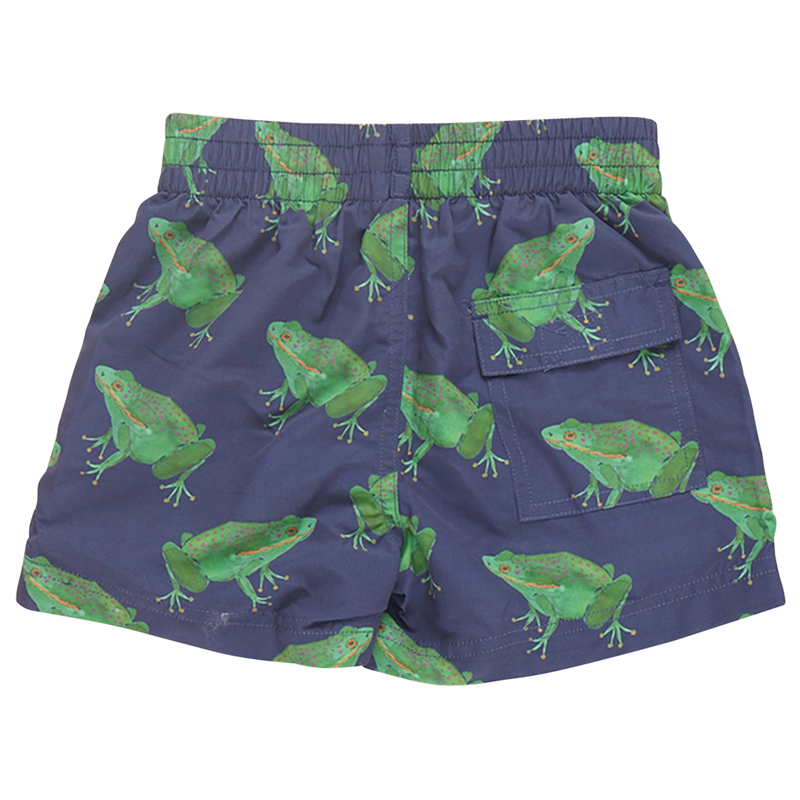 Boys Swim Trunk - Navy Frogs