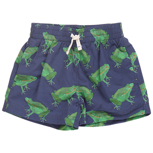 Boys Swim Trunk - Navy Frogs