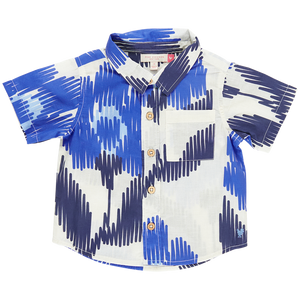 Boys Jack Shirt - Blue Ikat