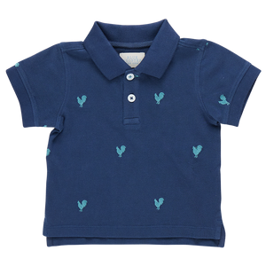 Boys Alec Shirt - Rooster Embroidery