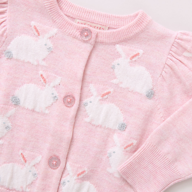 Baby Girls Constance Sweater - Bunny