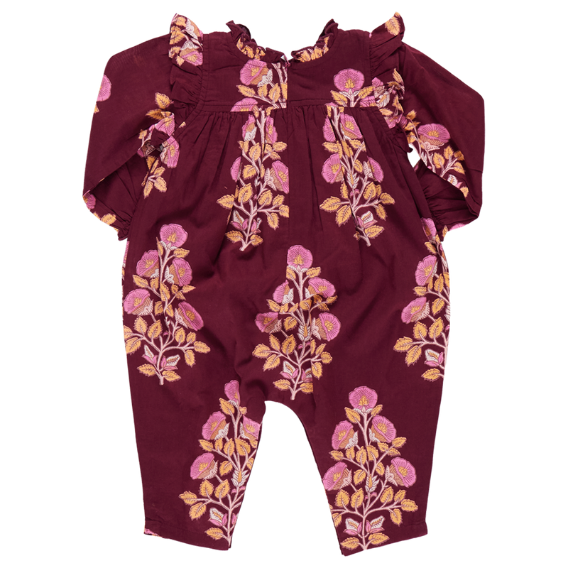 Baby Girls Kalani Jumper - Burgundy Bouquet Floral