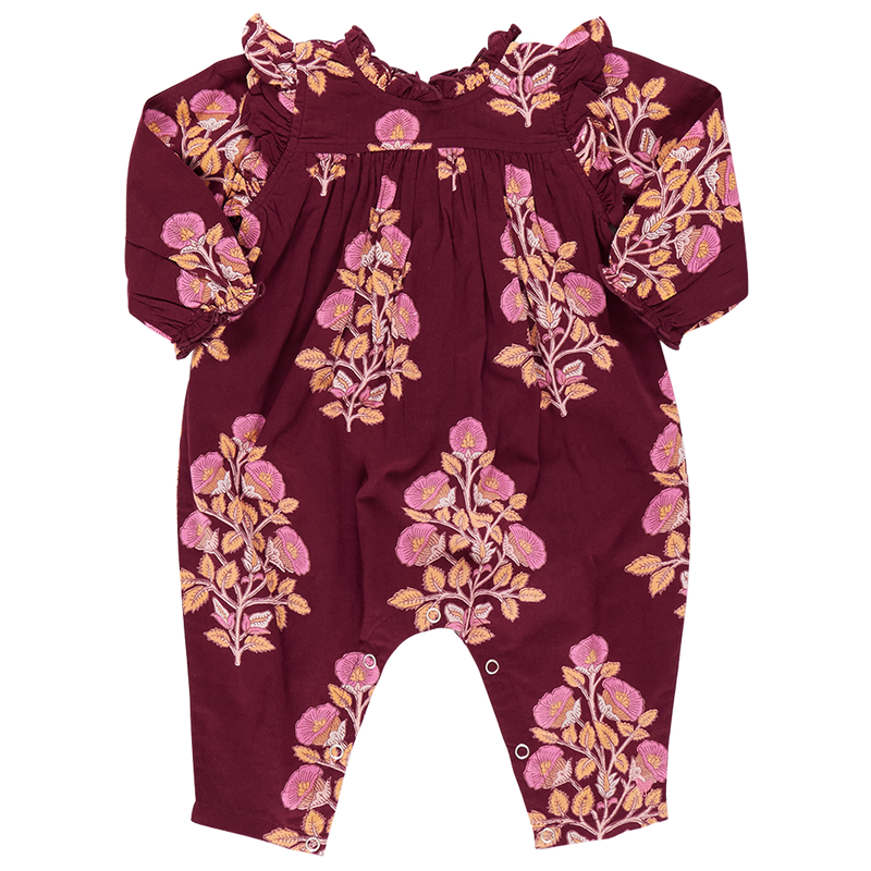 Baby Girls Kalani Jumper - Burgundy Bouquet Floral