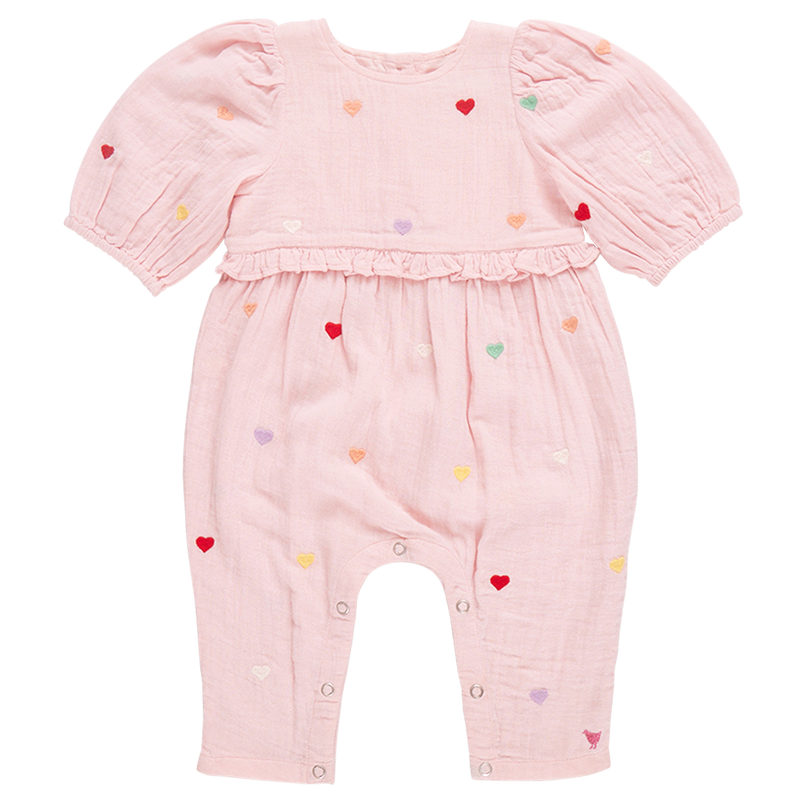 Baby Girls Brooke Jumper - Candy Heart Embroidery