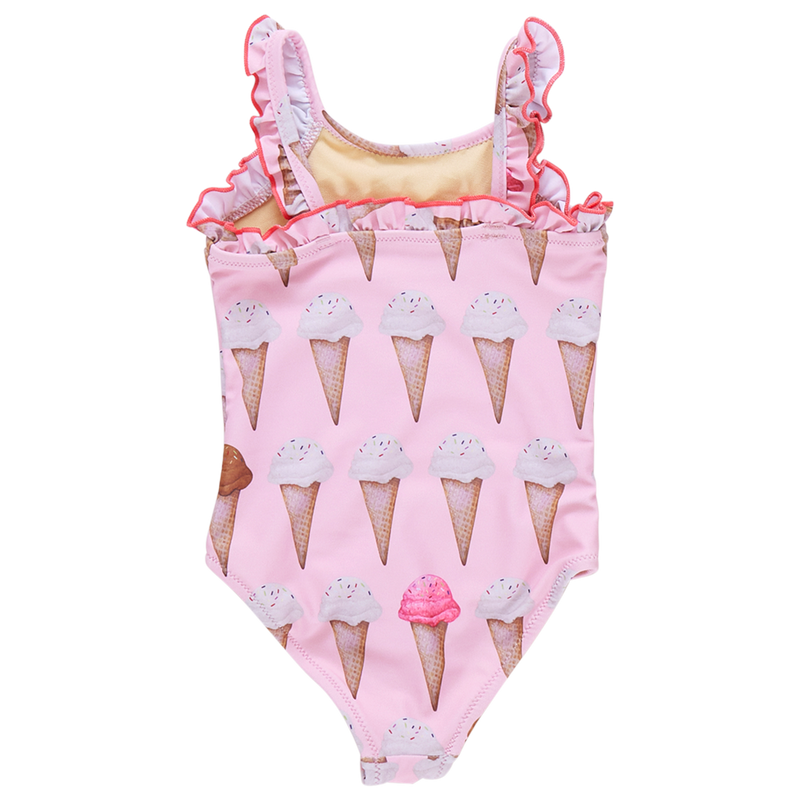 Girls Claire Suit - Neapolitan Ice Cream Cones