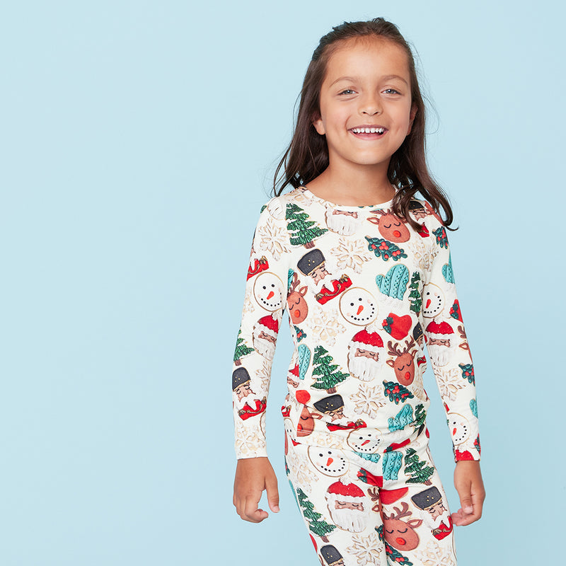 Kids Bamboo PJ Set - Frosted Cookies