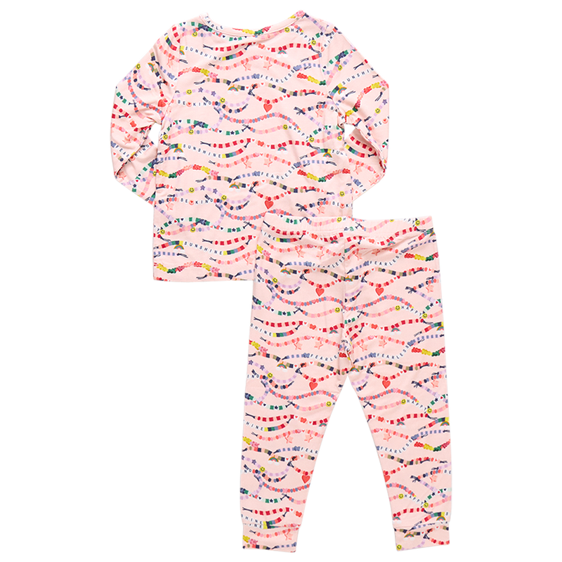 Kids Bamboo PJ Set - Friendship Bracelet Era