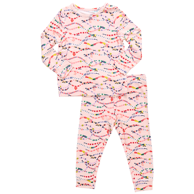 Kids Bamboo PJ Set - Friendship Bracelet Era