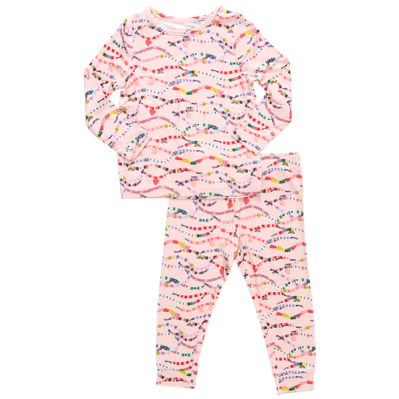 Kids Bamboo PJ Set - Friendship Bracelet Era