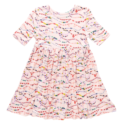 Girls Bamboo Steph Dress - Friendship Bracelet Era