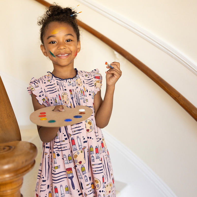 Girls Stevie Dress - Tiny Artist