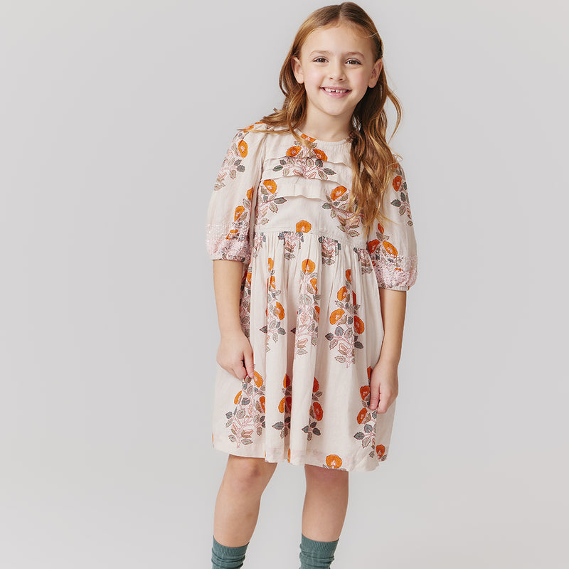 Girls Evelyn Dress - Cloud Bouquet Floral