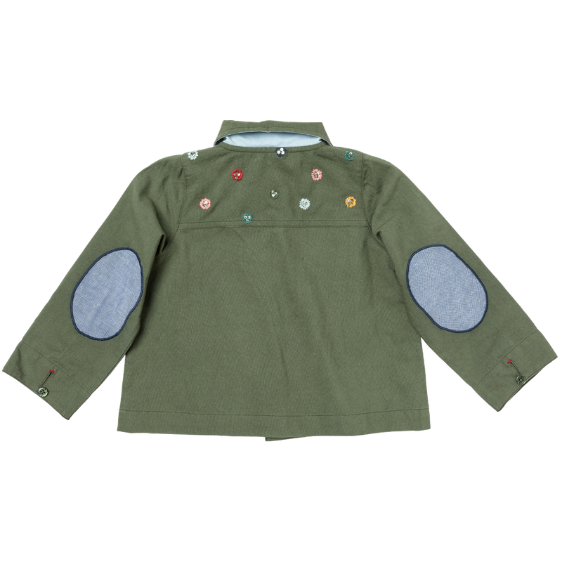 Girls Army Jacket - Four Leaf Clover