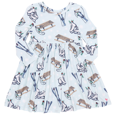 Girls Bamboo Steph Dress - Snow Sports