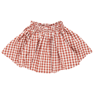 Girls Theodore Skirt - Pony Gingham