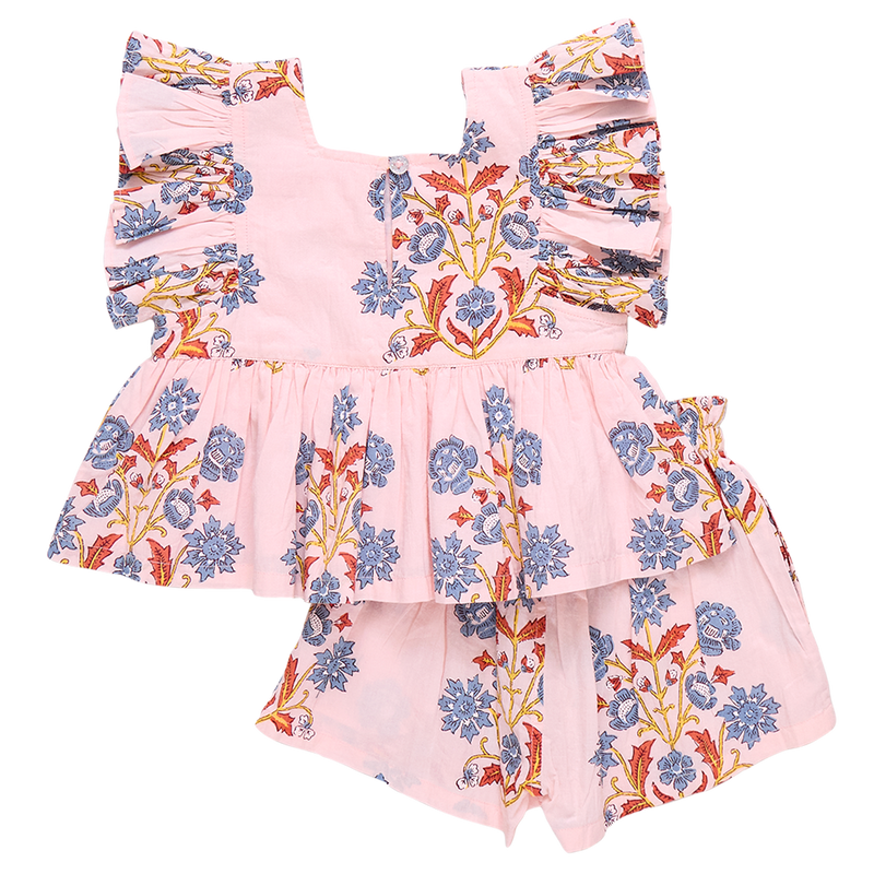 Girls Elsie 2-Piece Set - Pink Provence Floral