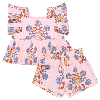 Girls Elsie 2-Piece Set - Pink Provence Floral