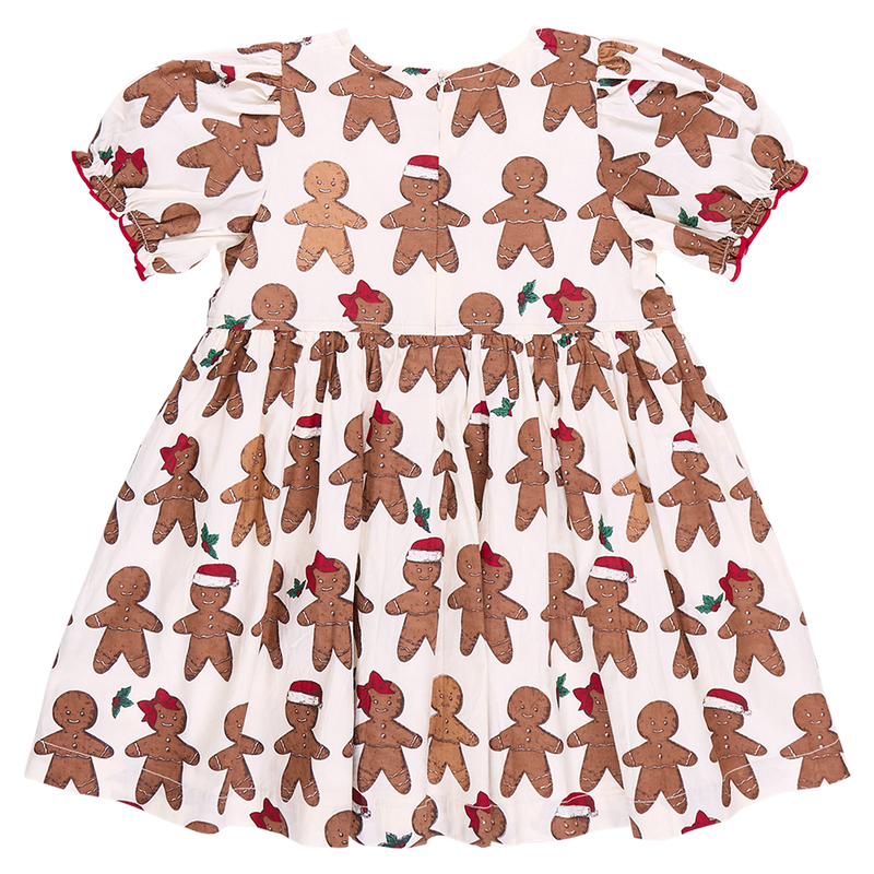 Girls Hermione Dress - Gingerbread Cookie