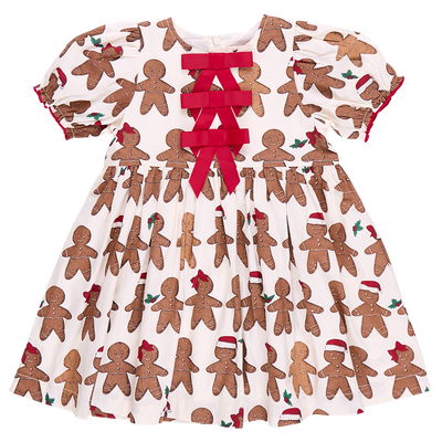 Girls Hermione Dress - Gingerbread Cookie