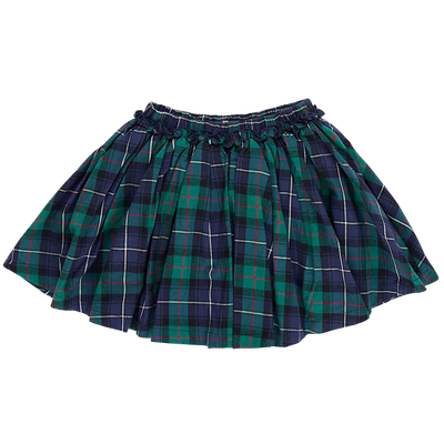 Girls Gianna Skirt - Green Tartan