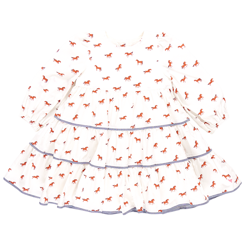 Girls Julia Dress - Tiny Horses