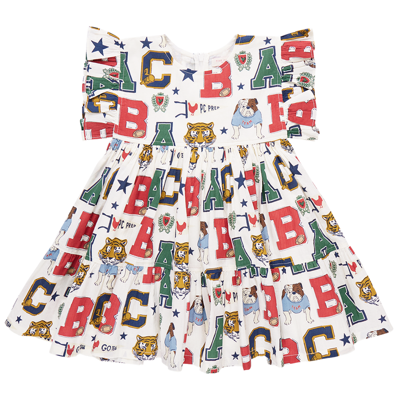 Girls Kit Dress - Varsity Letters