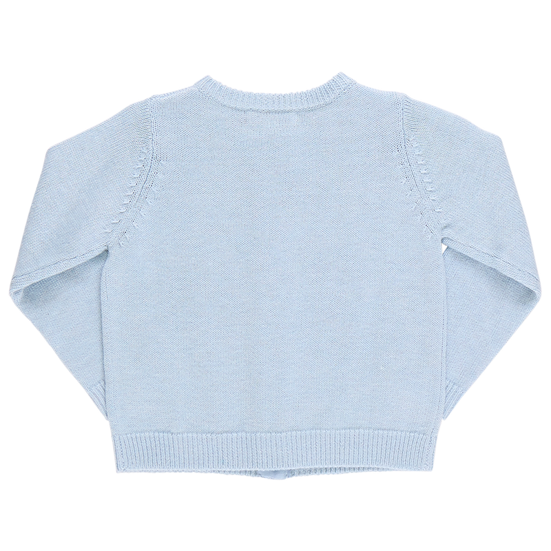 Girls Maude Sweater - Blue Menorah