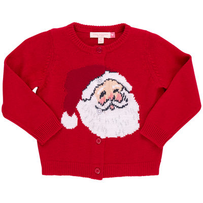 Girls Maude Sweater - Red Santa