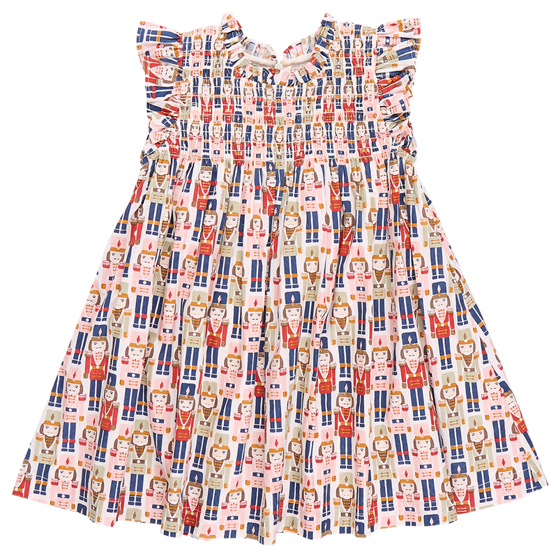 Girls Stevie Dress - Vintage Nutcracker