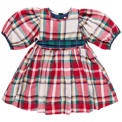 Girls Ruby Dress - Holiday Tartan