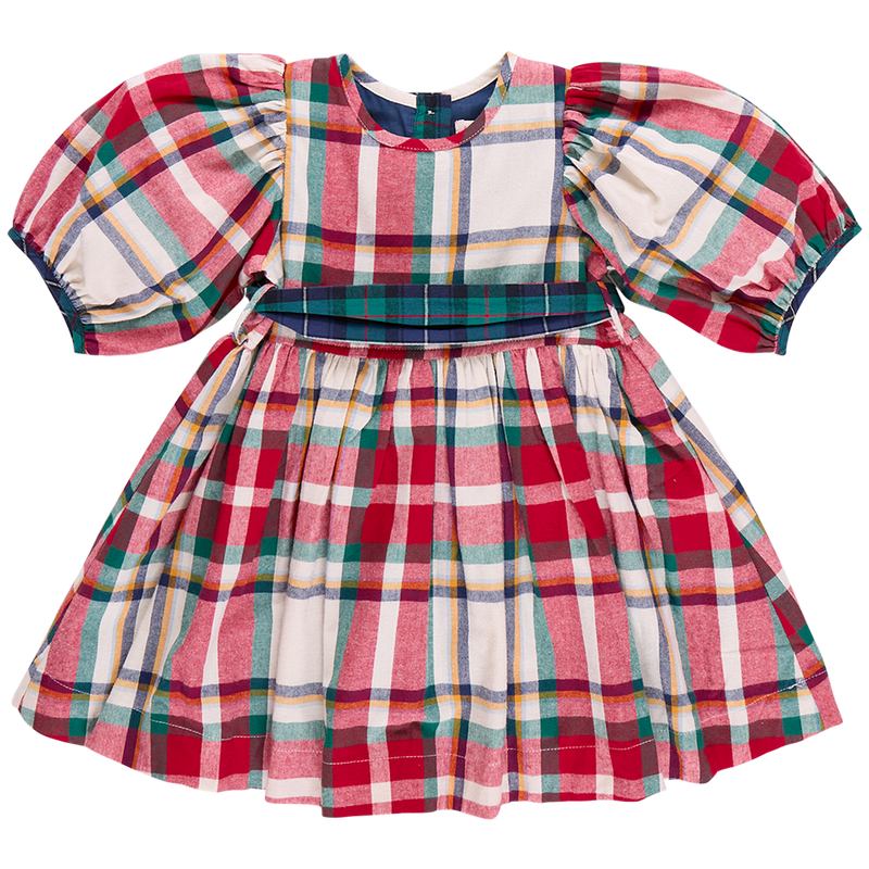 Girls Ruby Dress - Holiday Tartan