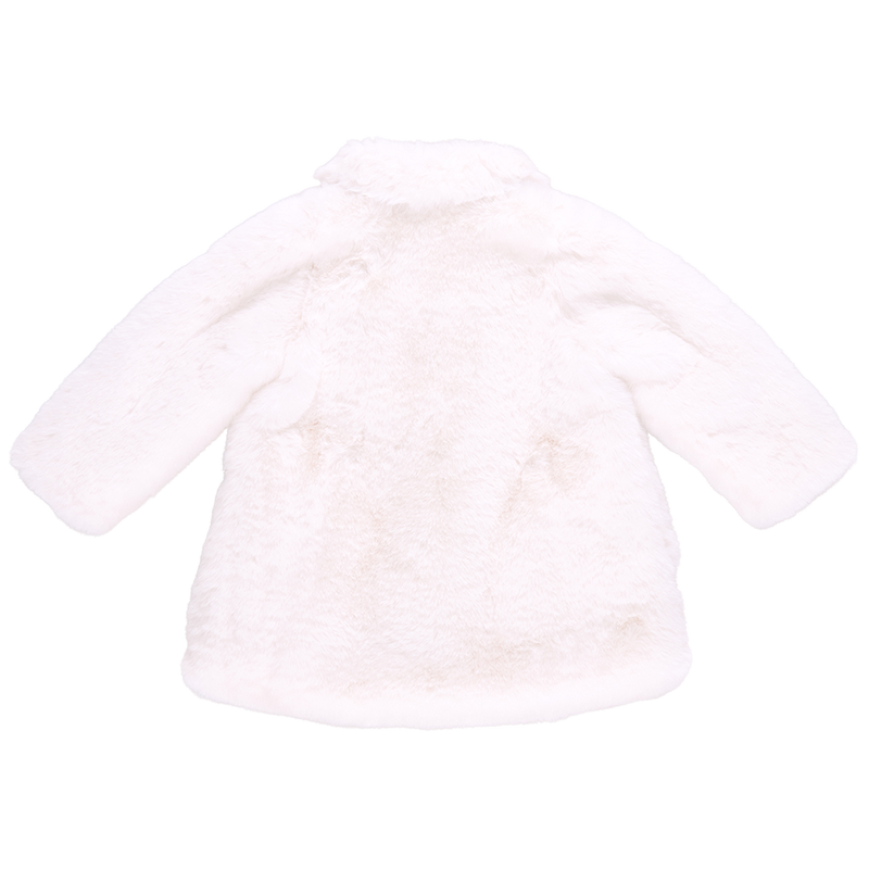 Girls Fur Kate Coat - Snow White