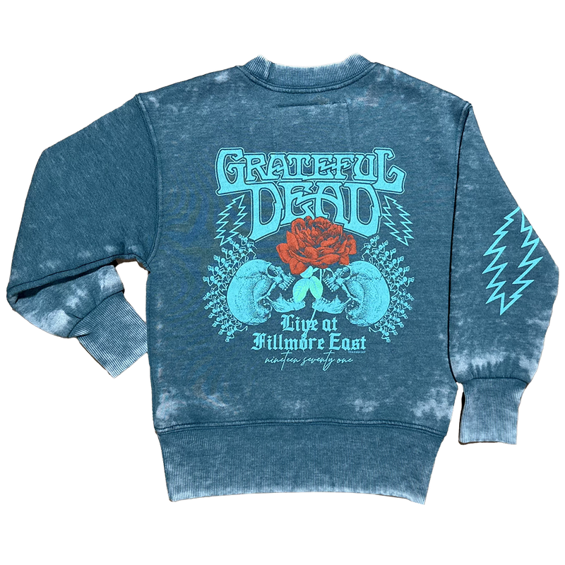 Grateful Dead Skellies Crewneck - River Green