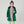 Girls Kate Coat - Emerald Faux Fur