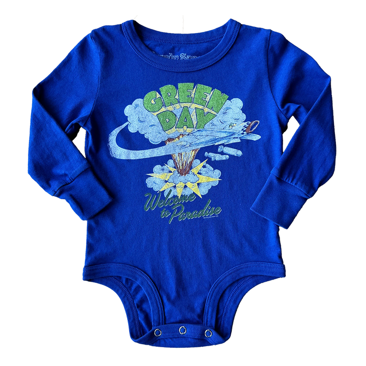 Green Day Long Sleeve Onesie - Blue