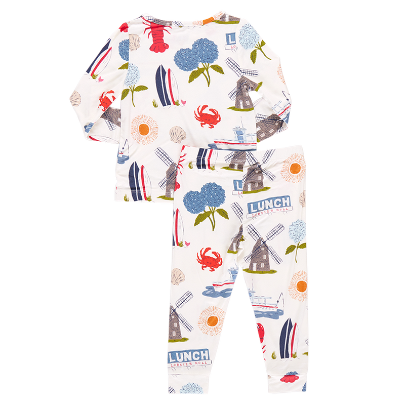 Kids Bamboo PJ Set - Hamptons