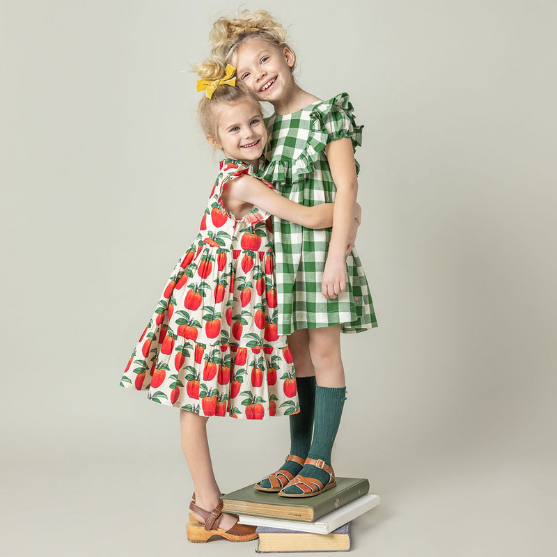 Girls Jennifer Dress - Painted Apple