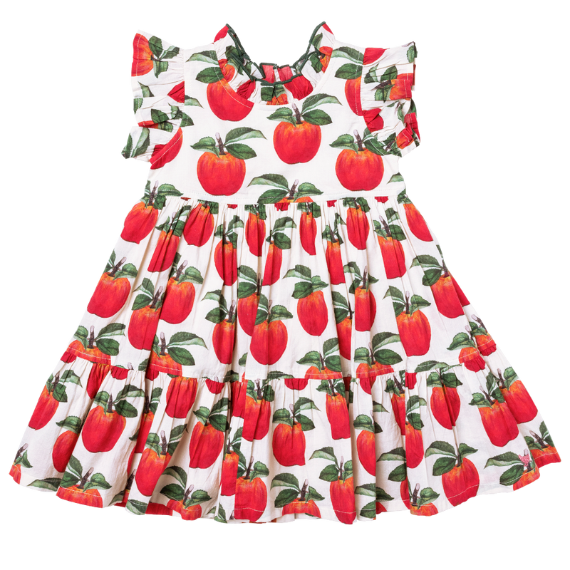 Girls Jennifer Dress - Painted Apple