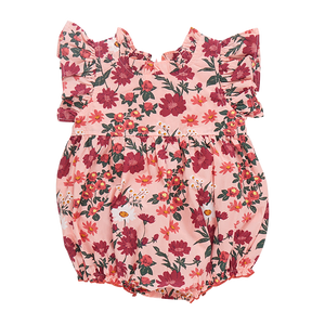 Baby Girls Jennifer Bubble - Pink Daisy Floral