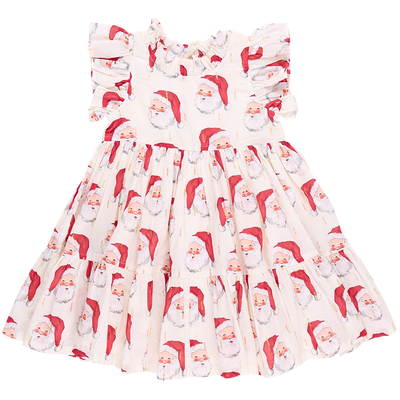 Girls Jennifer Dress - Vintage Santas