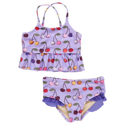 Girls Joy Tankini - Lavender Cherry