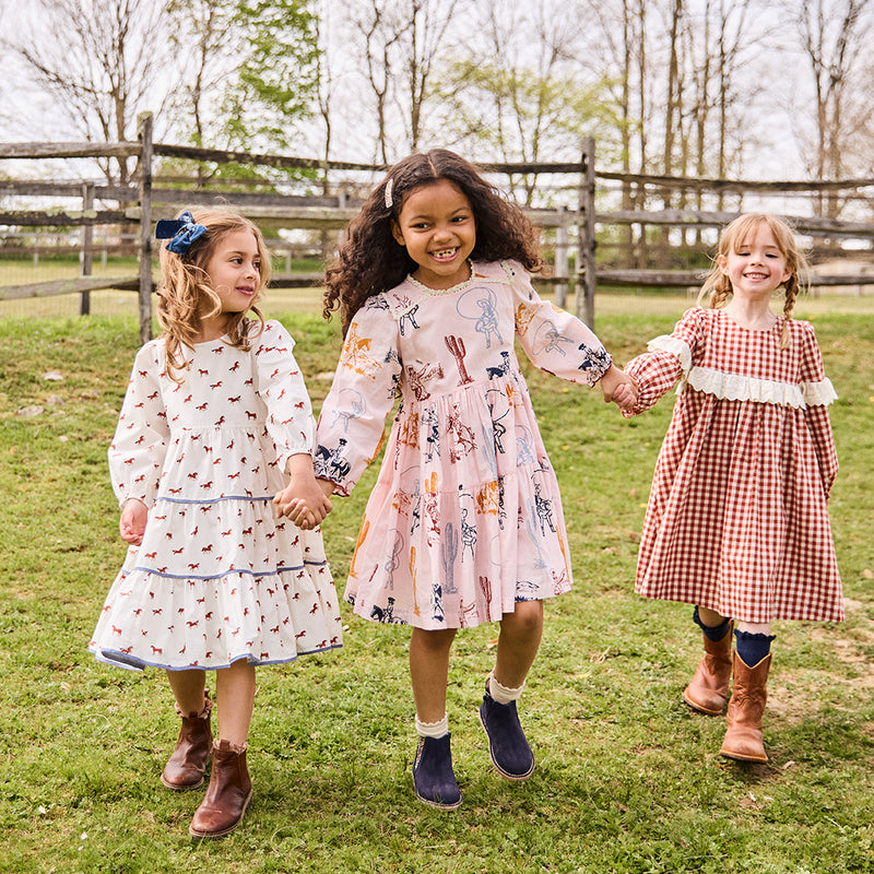 Girls Julia Dress - Tiny Horses