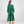 Womens Silk Kelly Dress - Emerald Marigold