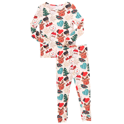 Kids Bamboo PJ Set - Frosted Cookies