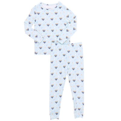 Kids Bamboo PJ Set - Peaceful Hanukkah