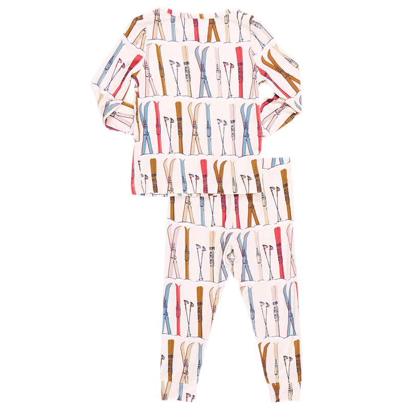 Kids Bamboo PJ Set - Skis