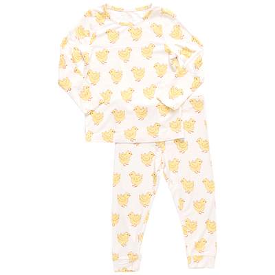 Kids Bamboo PJ Set - Chicks