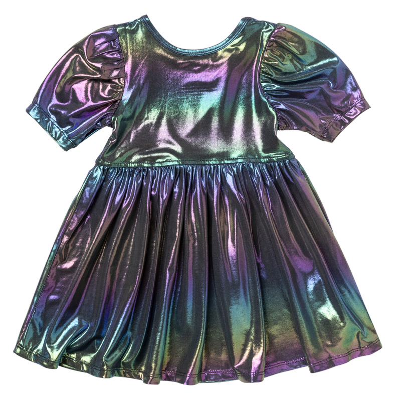 Girls Lame Laurie Dress - Rainbow